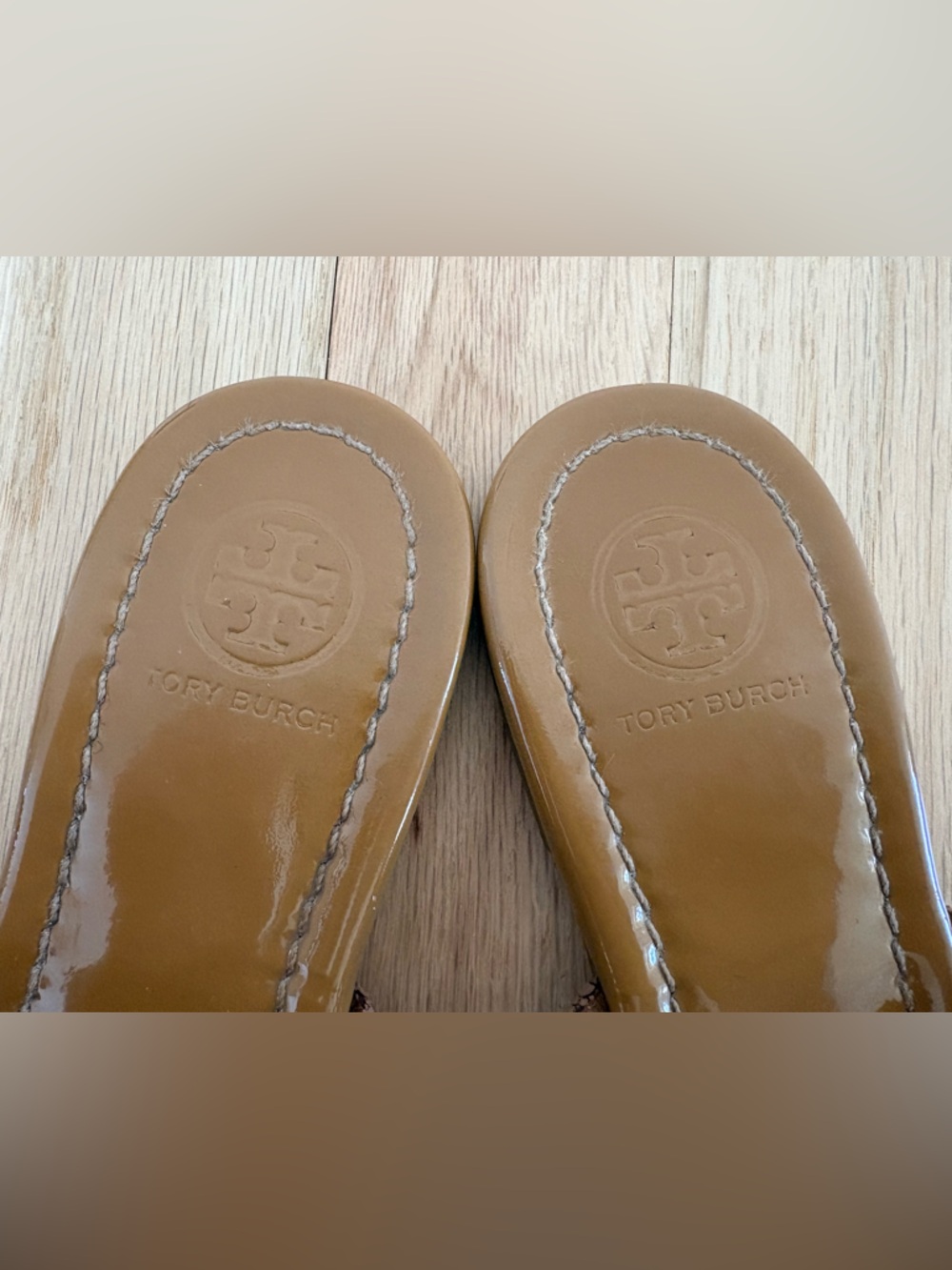 Tory Burch Tan Miller Patent Sandal - Picture 12 of 16